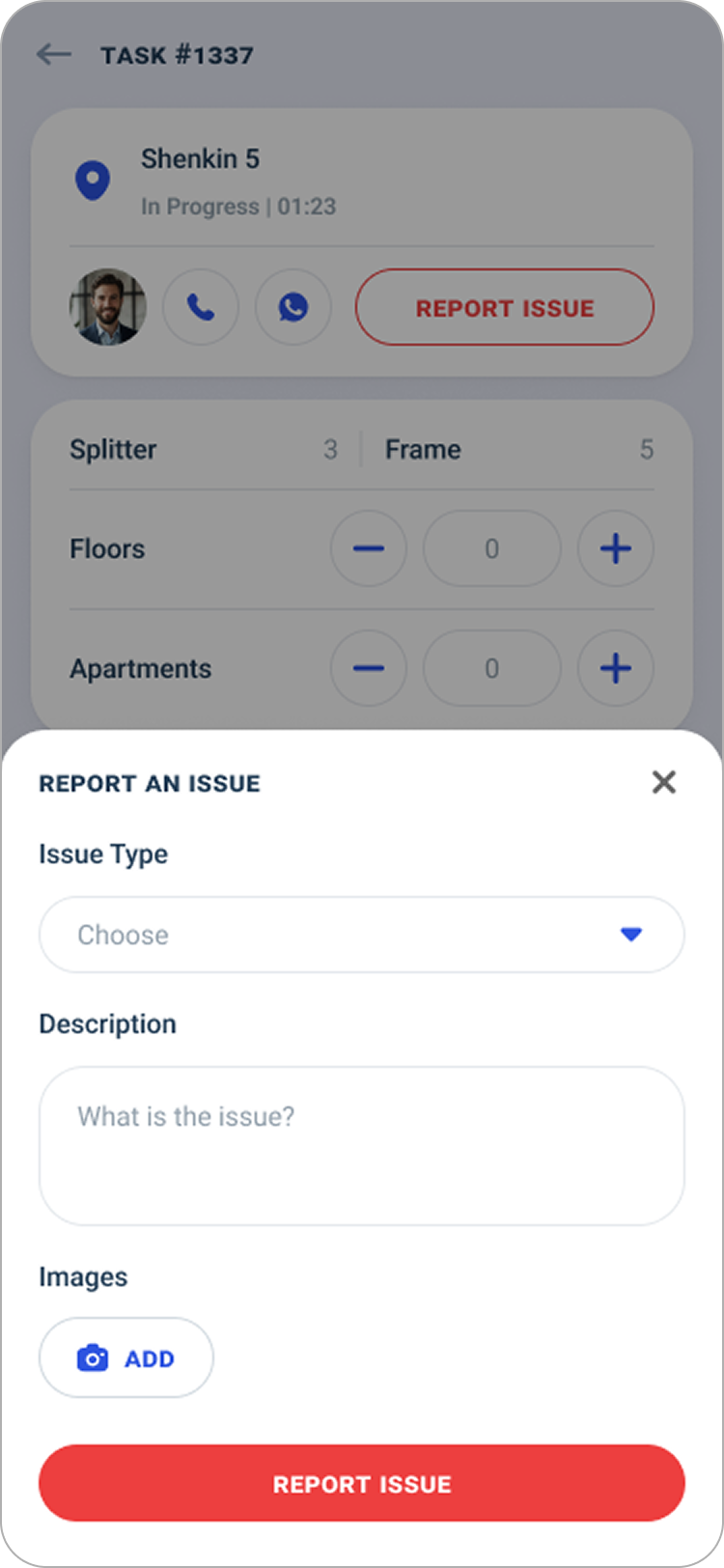 4. REPORT ISSUE