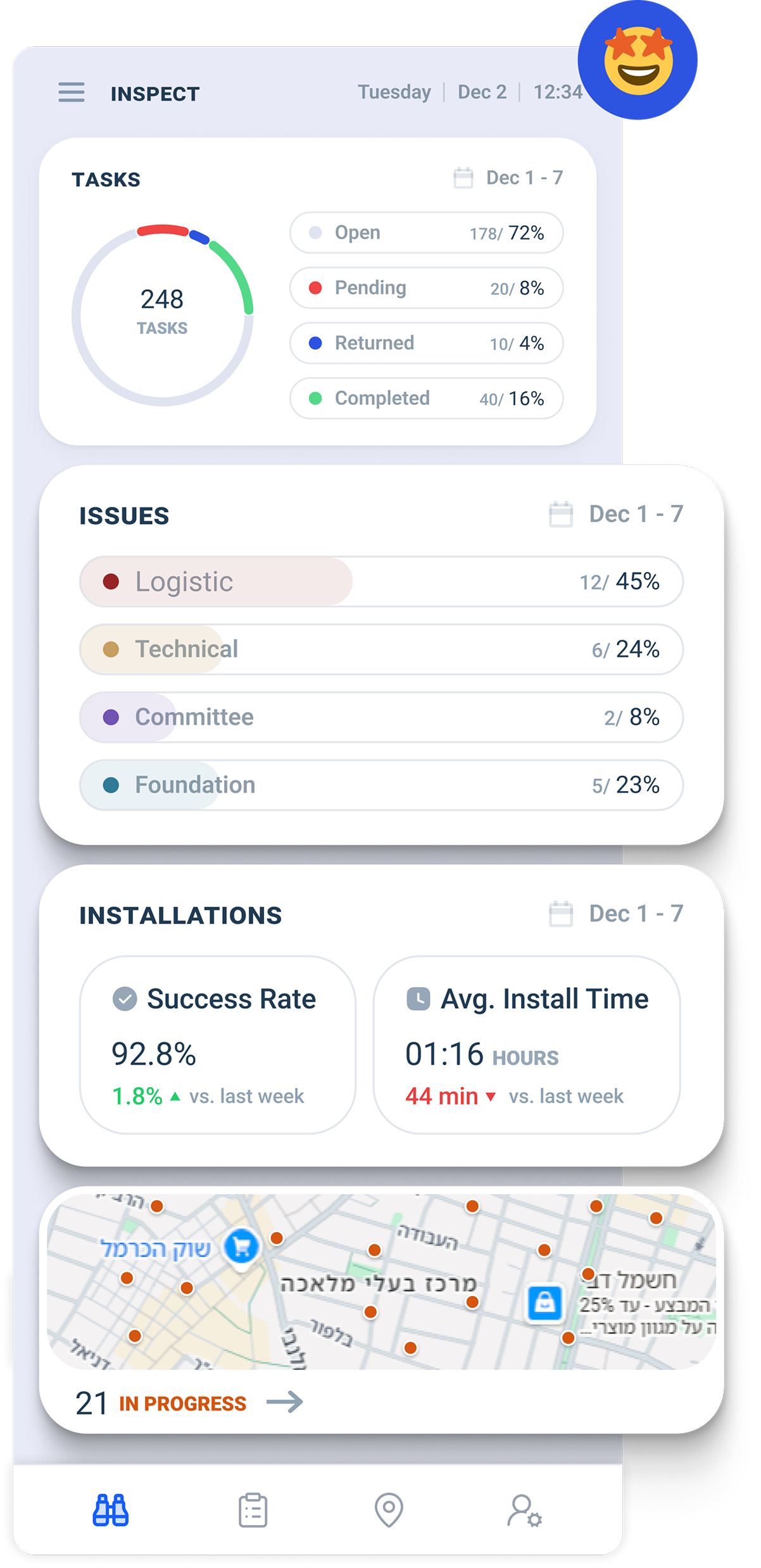 Supervisor dashboard